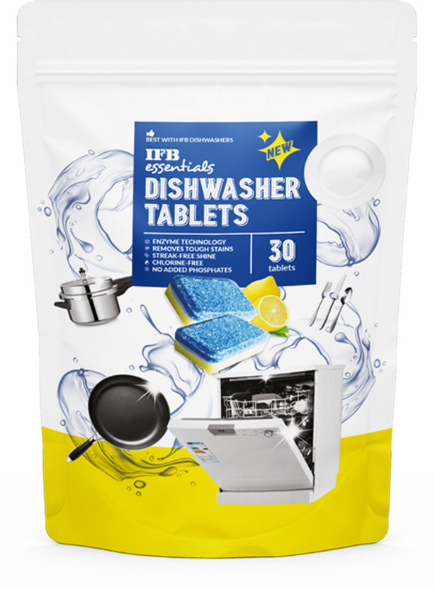 IFB Essentials Dishwasher Tablets Dishwashing Detergent(30 Tablet)