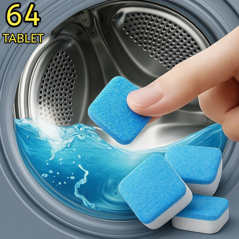 DeepFresh 64 Pcs Deep Fresh Detergent Tablets for All Washing Machines Dishwashing Detergent(64 Tablet)