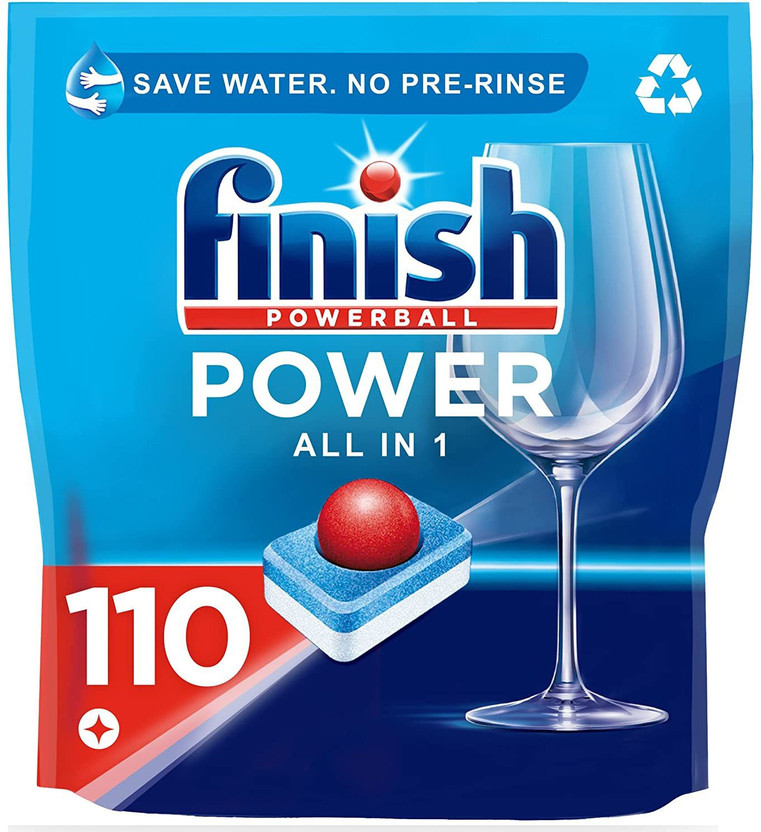 Finish All in One Dishwasher Tablets, 110's Dishwashing Detergent(110 Tablet)