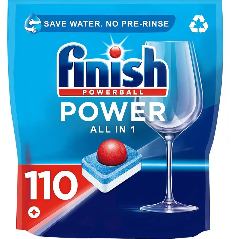 Finish All in One Dishwasher Tablets, 110's Dishwashing Detergent(110 Tablet)