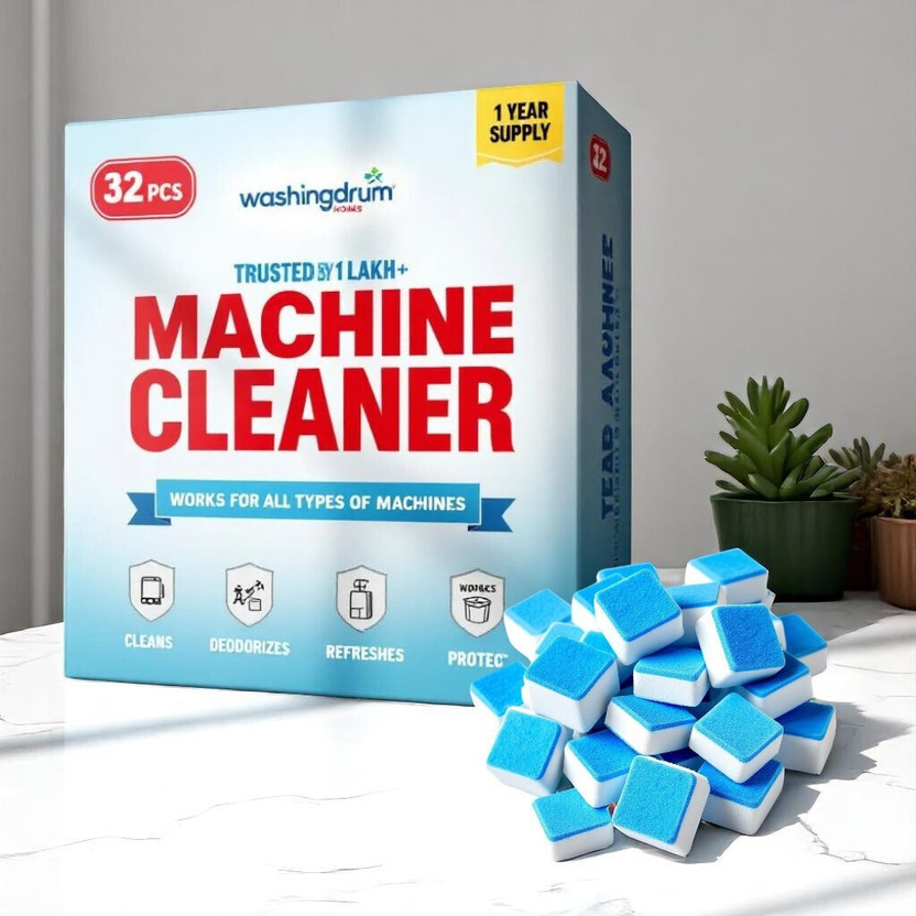 WashingDrum Washing Machine Drum Cleaner Tablet CleanCycleag Dishwashing Detergent(32 Tablet)