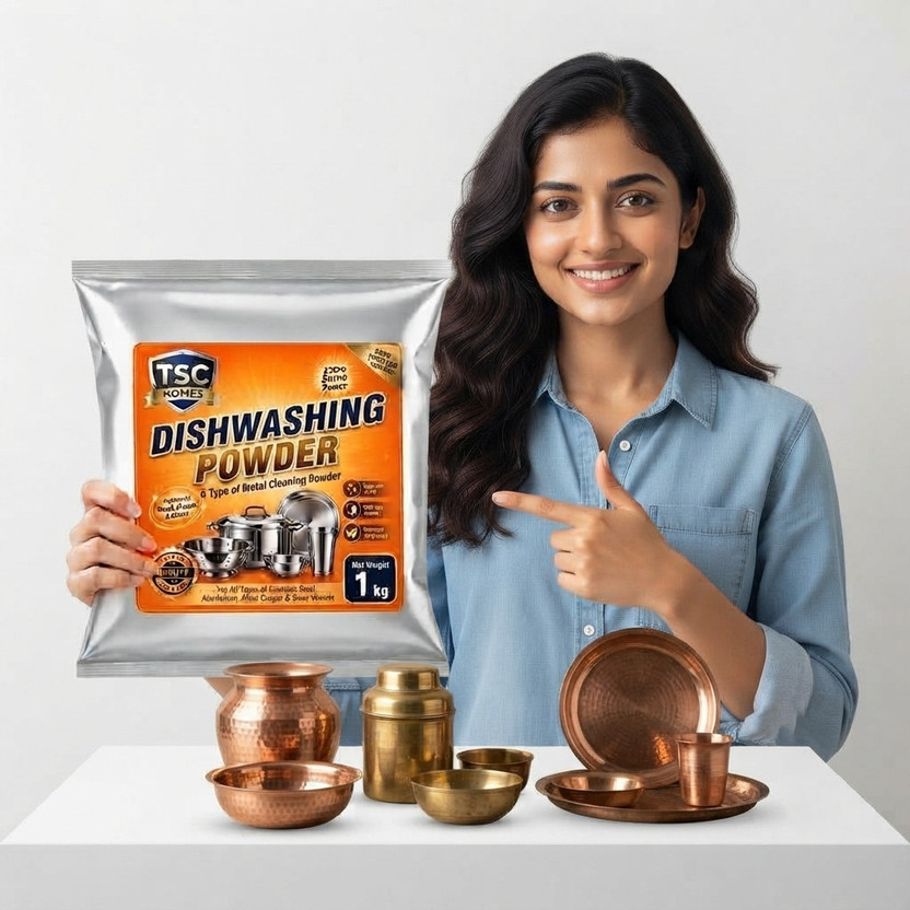 TSC HOMES Premium Power Clean Dishwashing Formula Dishwashing Detergent(1 kg)