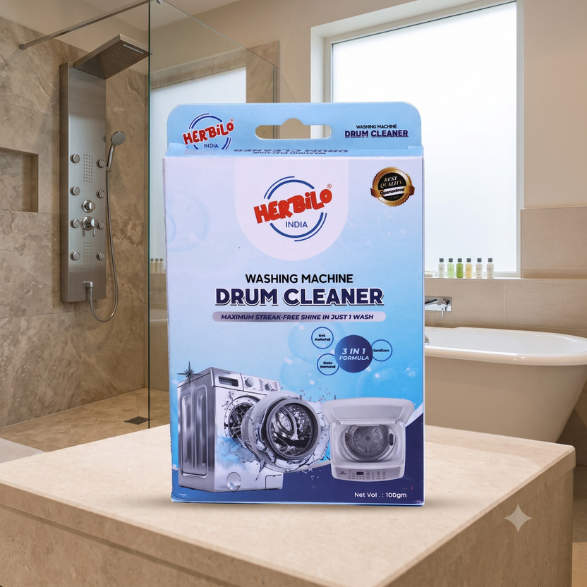 Herbilo India Front & Top Load Washing Machine Drum Cleaner Dishwashing Detergent(100 g)