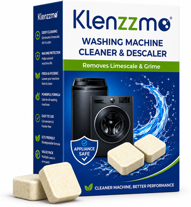 hias Washing Machine Cleaner & Descaler Tablets | Deep Clean | Pack of 10 Dishwashing Detergent(10 Tablet)