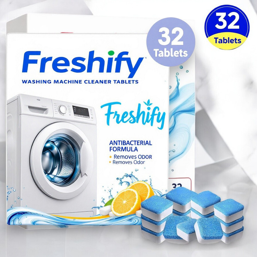 Freshify washing machine cleaner tablet tub clean descaler Dishwashing Detergent(32 Tablet)