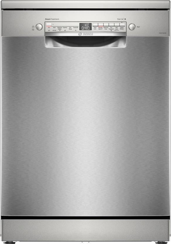 BOSCH SMS6IKI01I Free Standing 14 Place Settings Dishwasher