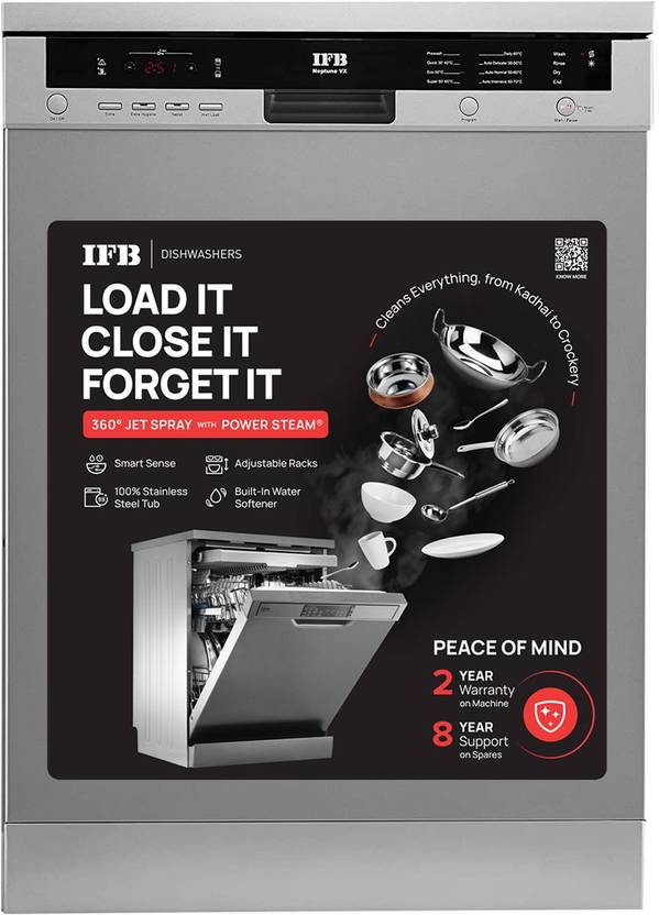 IFB Neptune VX Free Standing 12 Place Settings with GermFree Hygienic