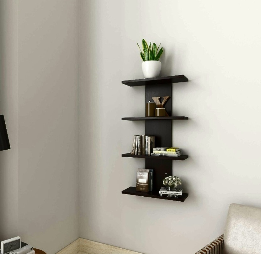 Bandana furnitures Solid Wood Display Unit(Finish Color - Walnut, DIY(Do-It-Yourself))