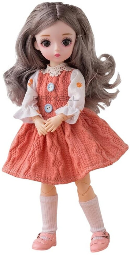URM Long Hair Beauty Doll Toy for Girls(Multicolor)