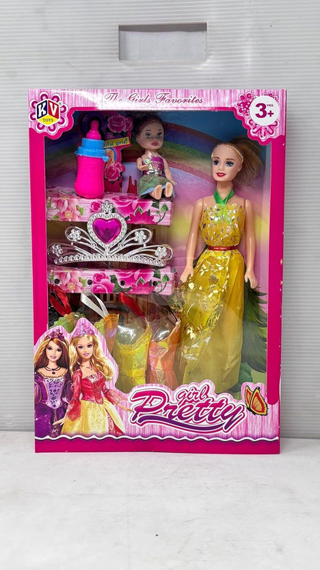 Toyify Doll with baby & accessories| kids toy birthday gift for girls 3 – 14 years(Multicolor)