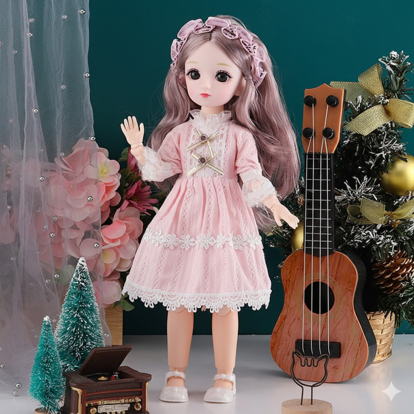 Maadi 30Cm 1Ps of Girls Look Durable Fashion Princess Doll Hand & Legs Movable Doll(White)