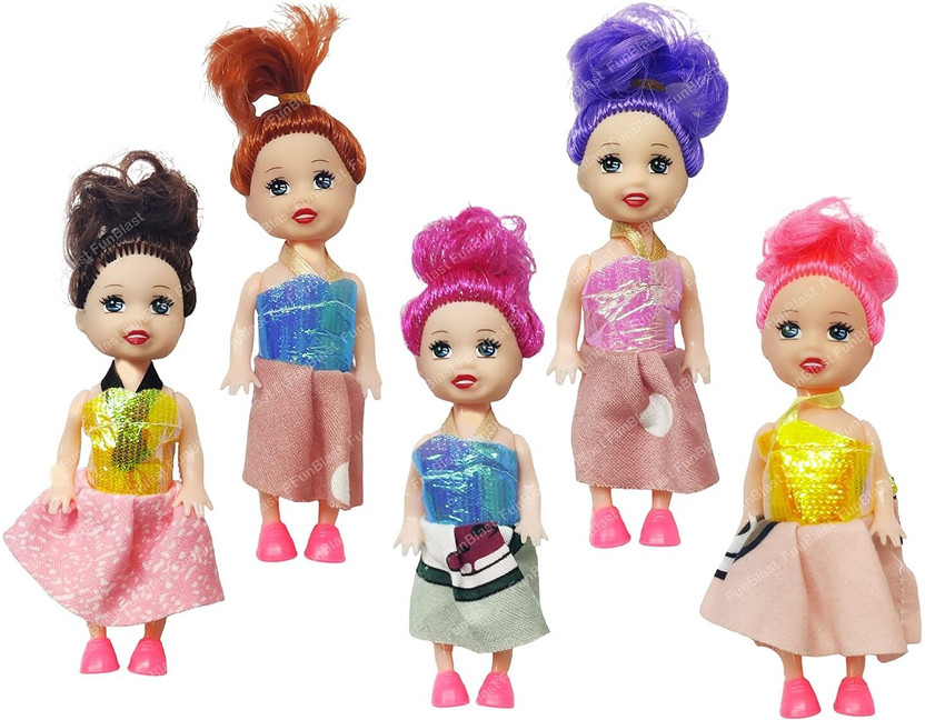 Nihank Doll Toys for Kids Small Doll for Girls- 10 CM Cute Realistic Dolls for Girls(Multicolor)