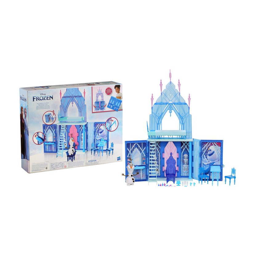 Disney Frozen 2 Elsa's Fold and Go Ice Palace, Castle Playset, Toy for Kids Ages 3 and Up(Multicolor)
