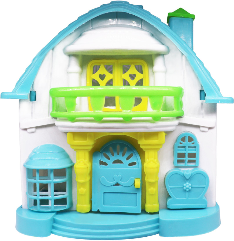 Aseenaa (30 Pcs) | Role Play Dollhouse Set For Above 3 Years Girls & Boys(Blue)