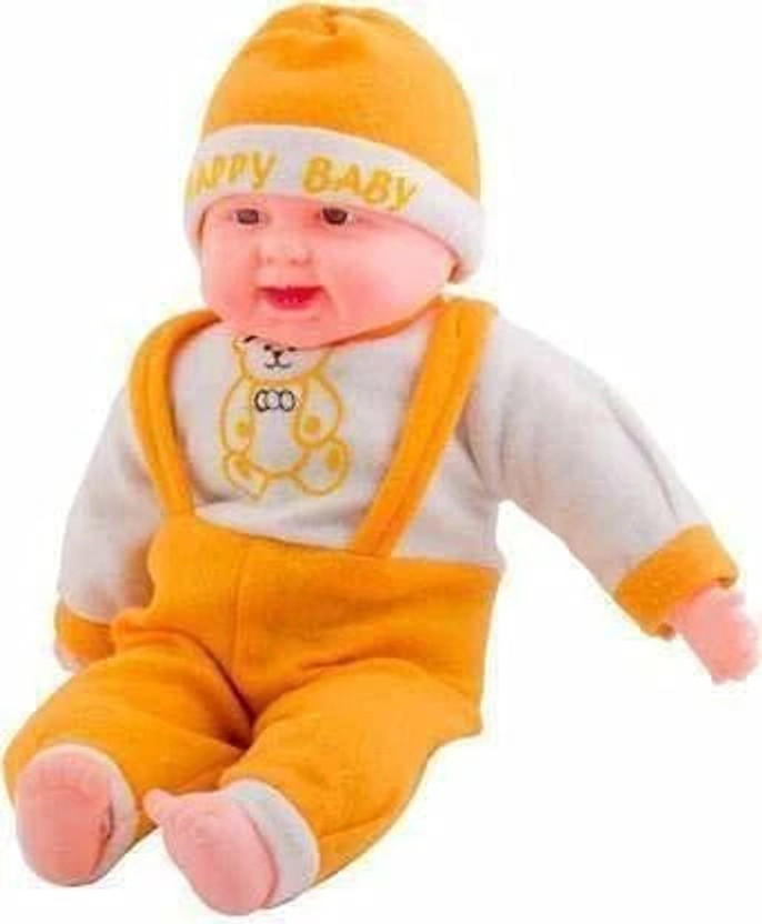 Anushka Toys Happy Baby Laughing Musical and Doll, Touch Sensors Ultimate Playing Toy(Multicolor)