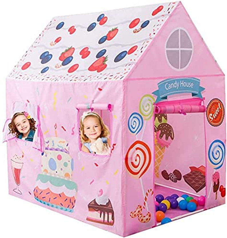 I KHODAL ENTERPRISESS Doll House Light Weight Water Proof play house Tent for kid 10 year old Girls(Multicolor)