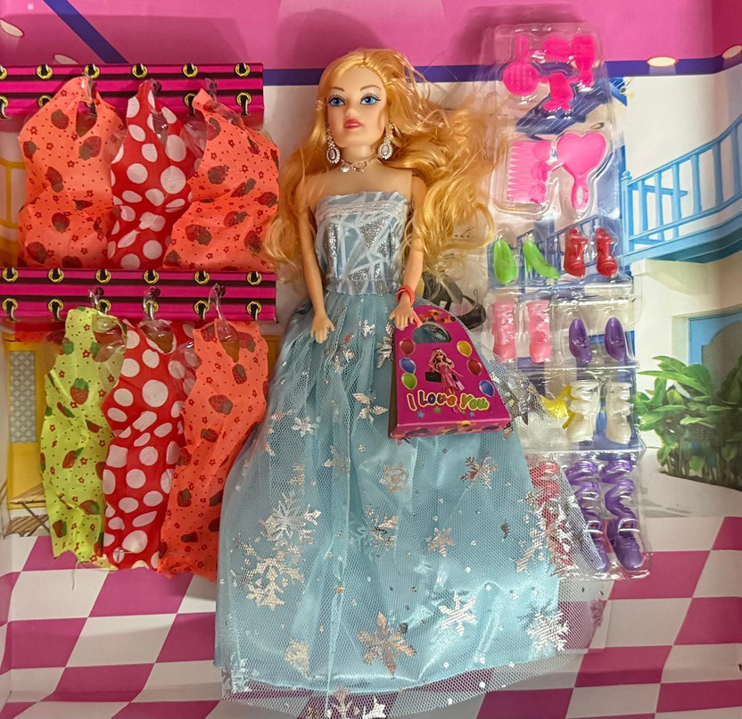 chalsi barbie doll(Multicolor, Blue, White)