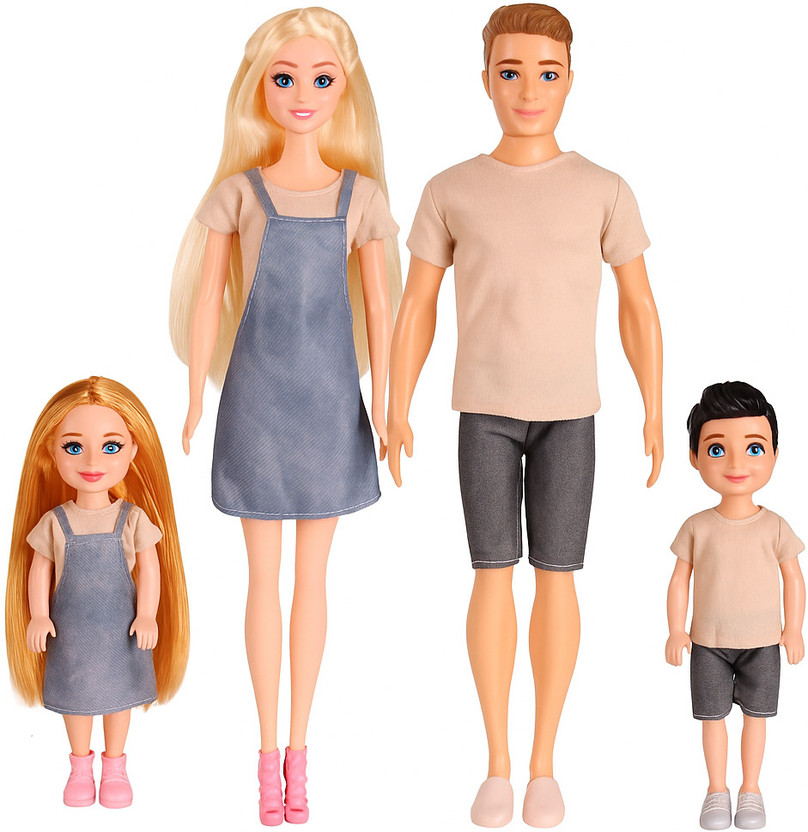 Ladli Premium Family Dolls Set | Fashion Dress Change Dolls for Girls Birthday Gift(Multicolor)