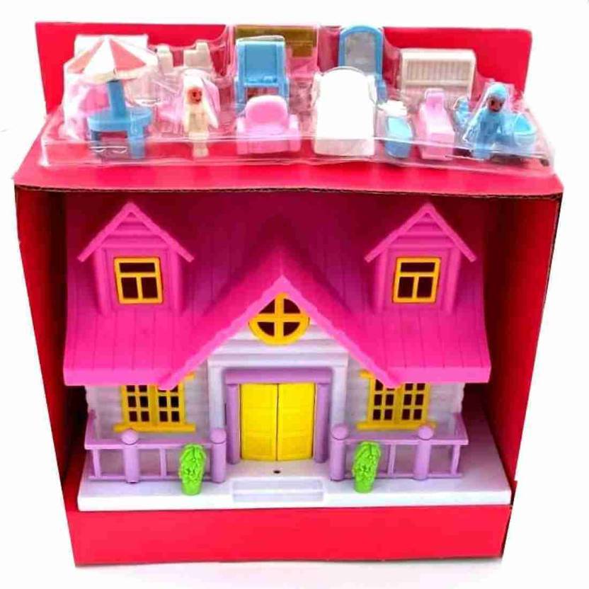 UNISAFE COLLECTION Loving Family Funny House , Doll House For Doll