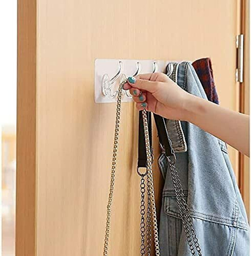 truenook Self Adhesive No Drills Wall/Rail/Kitchen and Bathroom Strong Sticky Door Hanger