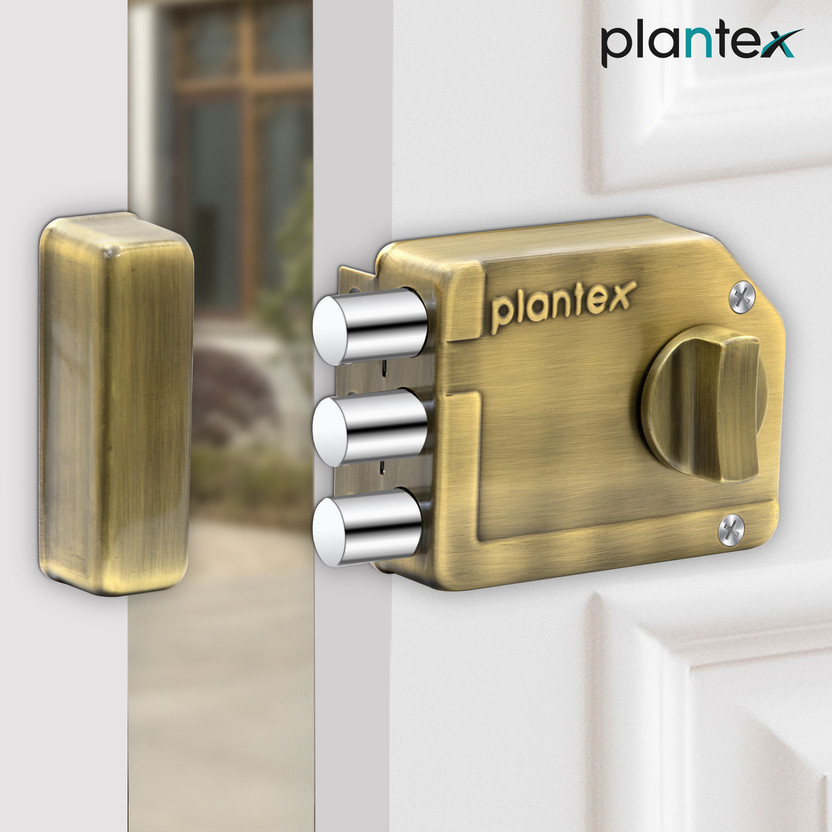 Plantex Brass, Steel Glossy Deadbolts(Gold)