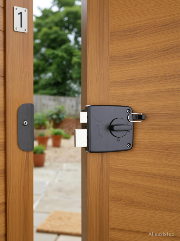 Godrej Locks Steel Luster Smart Lock(Black)