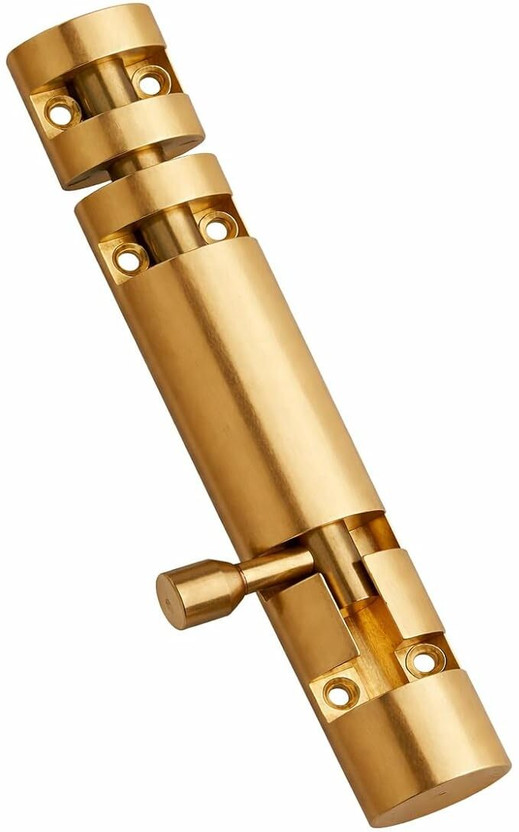 Elexa Hardware Aluminium Glossy Door levers(Gold)