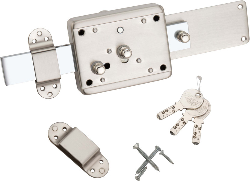 AMIGOS INTERLOCK SS Steel, Iron Glossy, Polished Smart Lock(Steel)