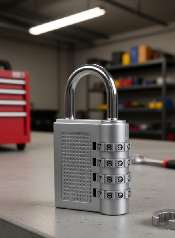 HENJI Steel Matte Electronic locks(Silver)