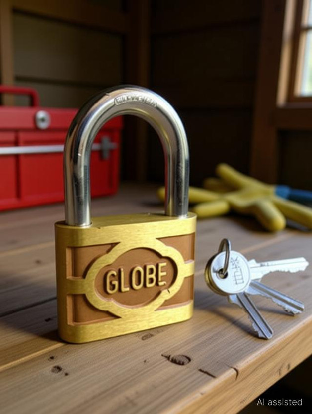 globe G-L02 Padlock(Gold)