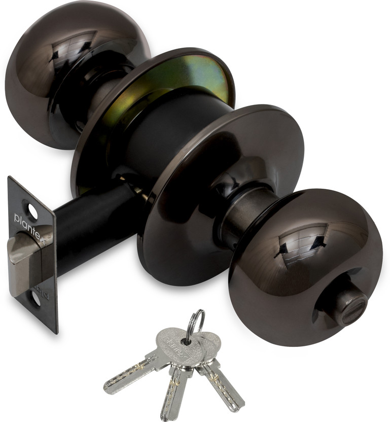 Plantex Plantex Stainless Steel Glossy Door knobs(Black) - Flipkart Deal