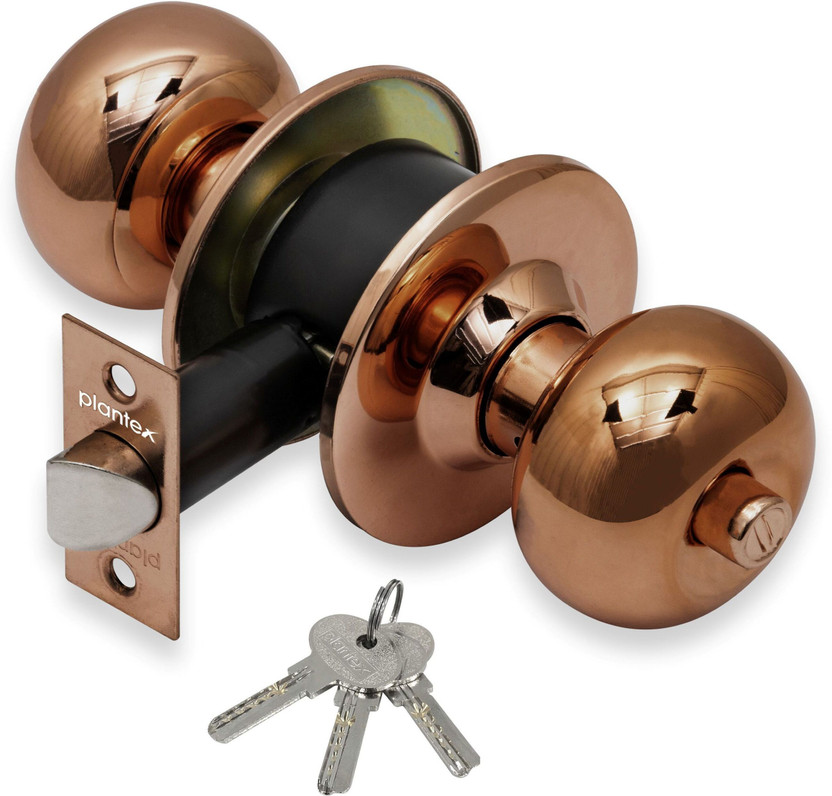 Plantex Stainless Steel Glossy Door knobs(Brown)