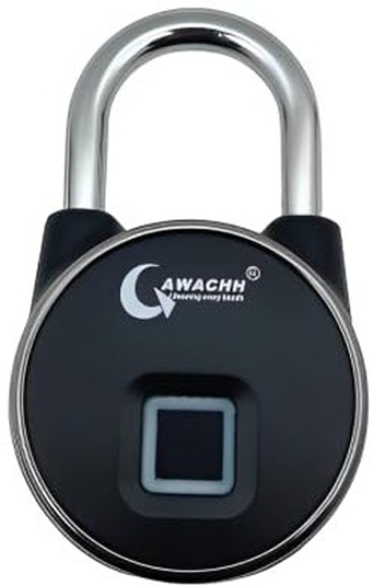 QAWACHH Stainless Steel Metallic Electronic locks(Black)