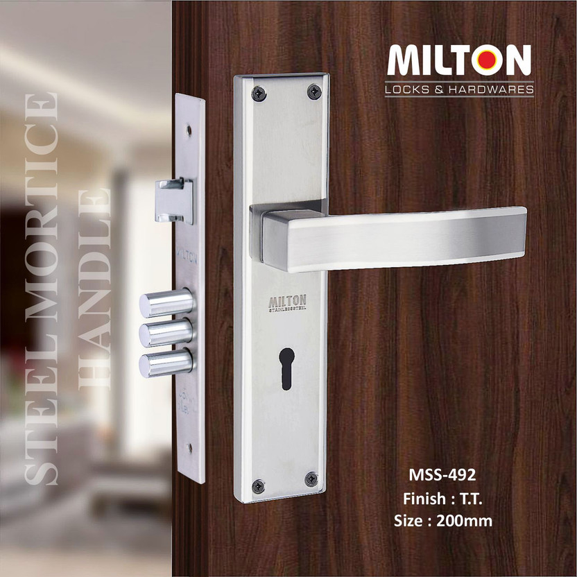 MILTON Stainless Steel Glossy Handlesets(Silver)