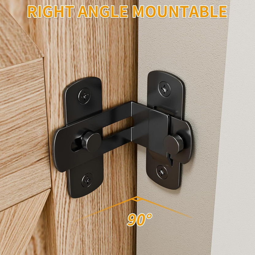 PILUENTERPRISE Stainless Steel Metallic Door knobs(Black)
