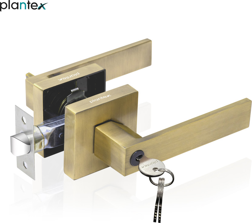 Plantex Brass, Zinc Alloy Matte Handlesets(Gold)