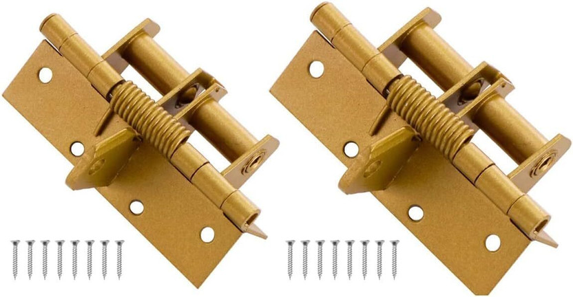 ActrovaX Spring Hinge Door Closer Self Closing Hinge(Gold Pack of 2)