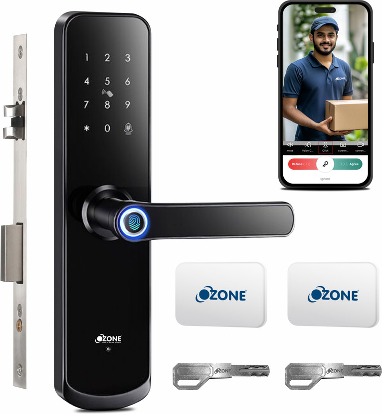 OZONE OZONE Aluminium Metallic Smart Lock(Black) - Flipkart Deal