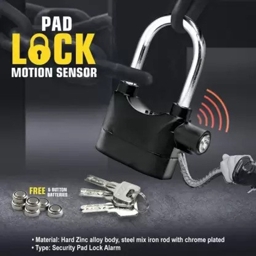 PreciousPearl Steel, Iron Metallic Smart Lock(Black)