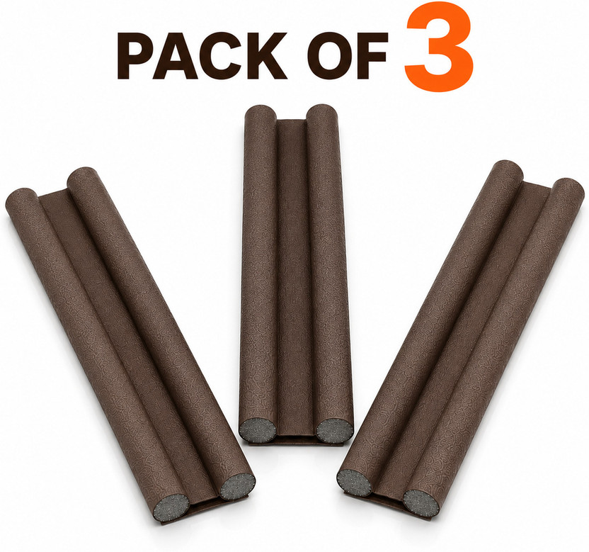 dealoma Door Insulation Strip 39 Inches Under Door Guard Pack of 3 240 Adds comfort to living spaces effectively Door Mounted Door Stopper(Brown)