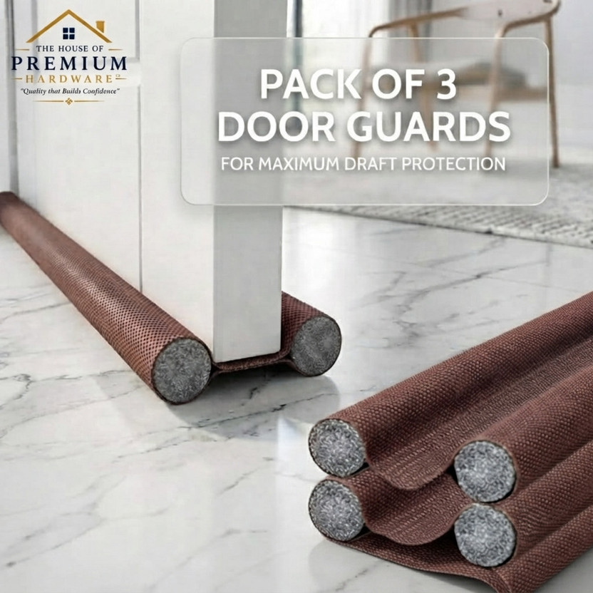 The The House Of Premium Hardware 39-Inch Door Bottom Seal Strip Guard (Pack Of 3) 39-Inch Door Bottom Seal Strip Guard Door Mounted Door Stopper(Brown) - Flipkart Deal