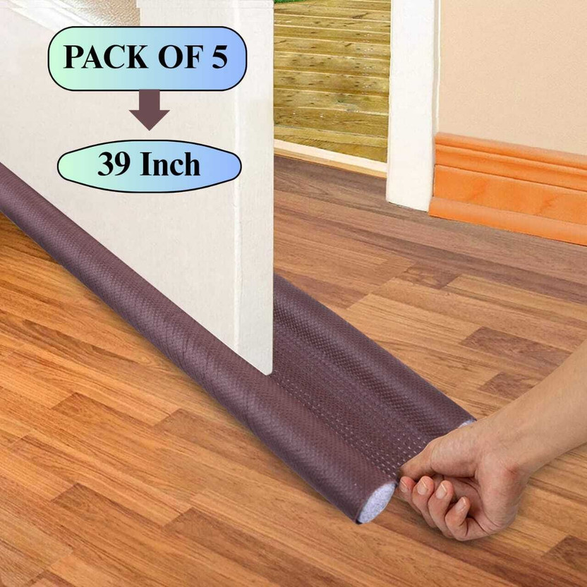 ANOLIX DOOR GUARD PACK OF 5 door guard, door security guard, heavy duty door guard for home Door Mounted Door Stopper(Brown)