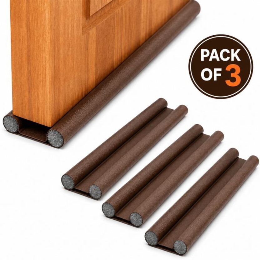 Awero Awero Under Door Door Weather Strip for Home 3 Pack Durable Floor Mounted Door Sealing Strip Guard Door Mounted Door Stopper(Brown) - Flipkart Deal