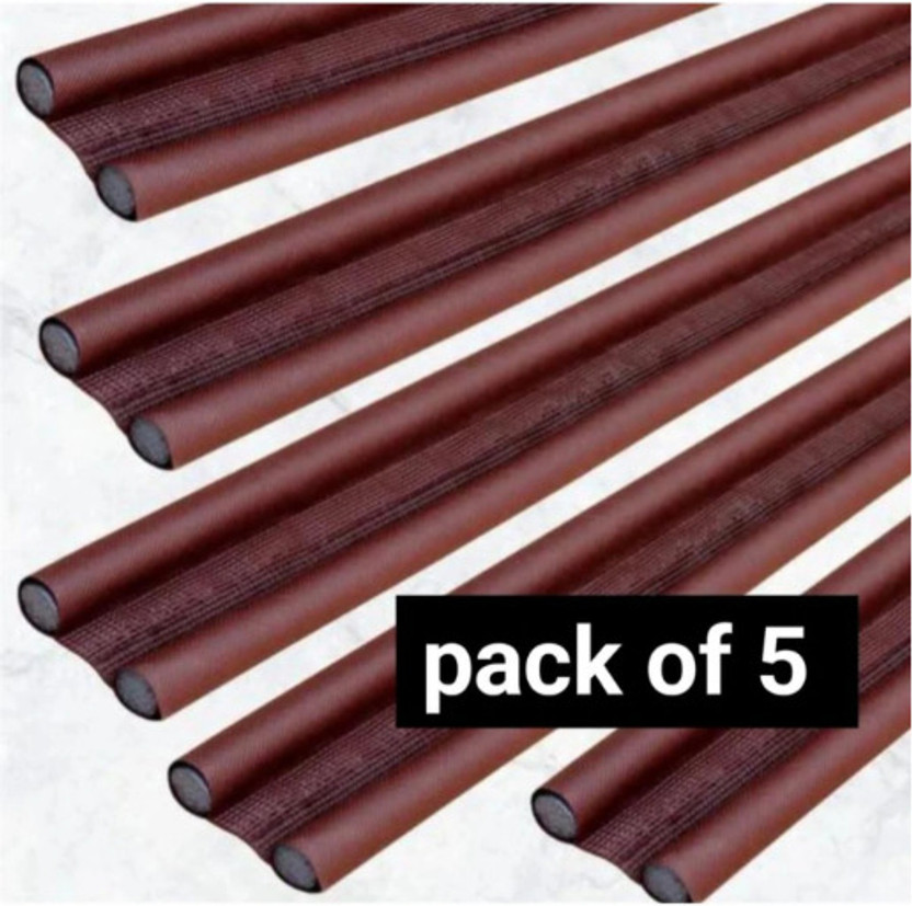 Akarsh Retail Door Gap Sealer (Pack of 5) Door Draft Adjustable Bottom Sealing Strip Guard for Home-39 Inch Floor Mounted Door Stopper(Brown)