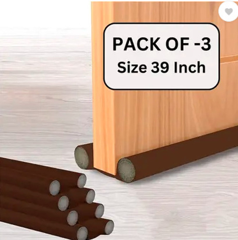 ANOLIX DOOR GUARD PACK OF 3 door guard, door security guard, heavy duty door guard for home Door Mounted Door Stopper(Brown)