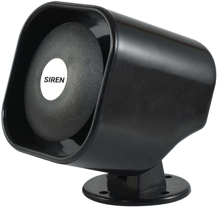 Bunde AC 220V Security Alarm Hooter Loud Buzzer Siren for Home, Office, Factory Door & Window Door Window Alarm(120)