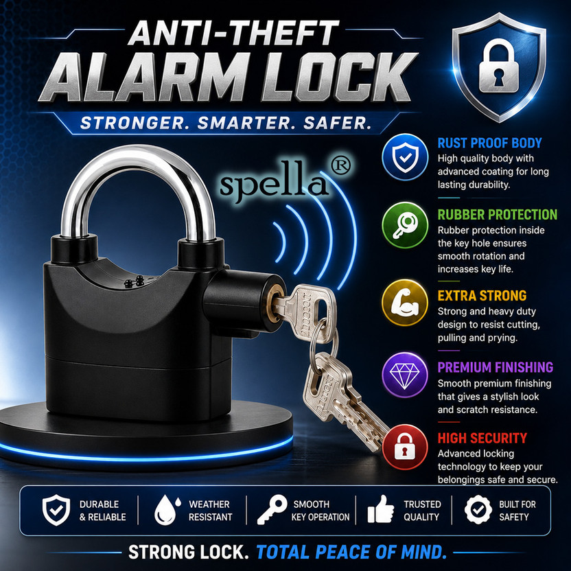 Spella ALARM-LOCK-7CM Door & Window Door Window Alarm(110 dB)