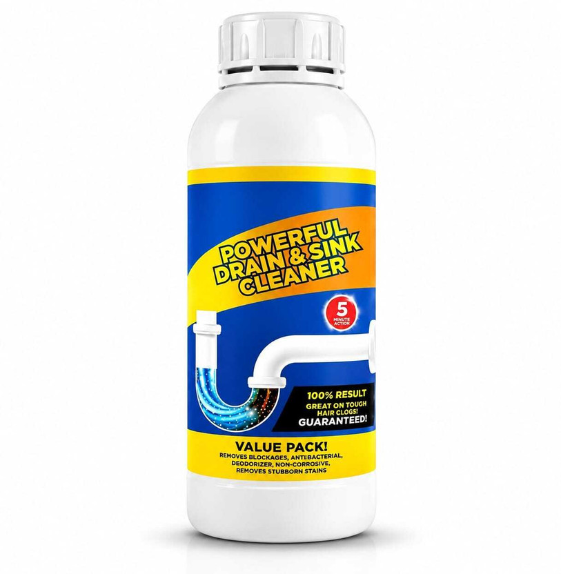 DAAKRISE Powerful Drain & Sink Cleaner | Clog Remover for Kitchen & Bathroom Pipes Liquid Drain Opener(100 ml)