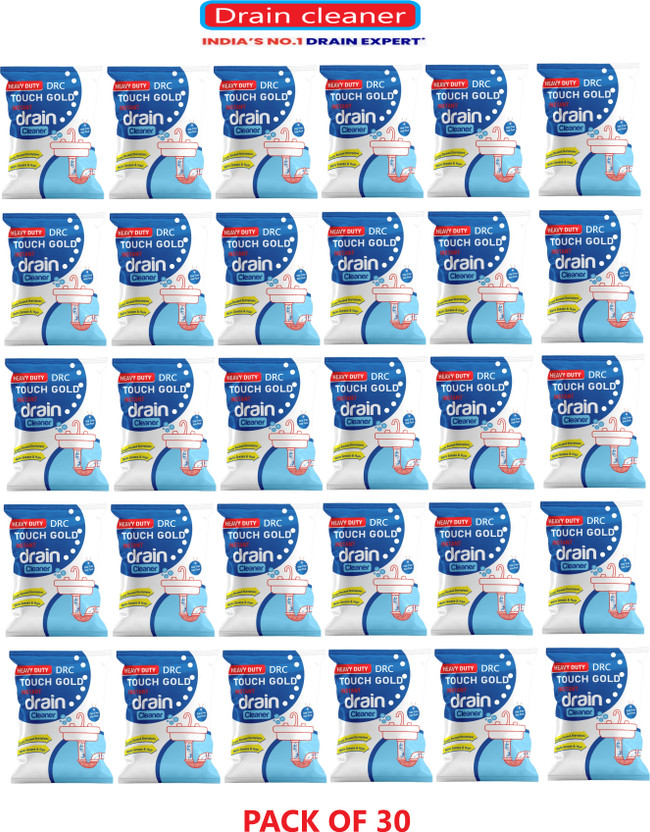 DRC_INTERNATIONAL Sink cleaner| No manual hassle required Powder Drain Opener(1500 g, Pack of 30)