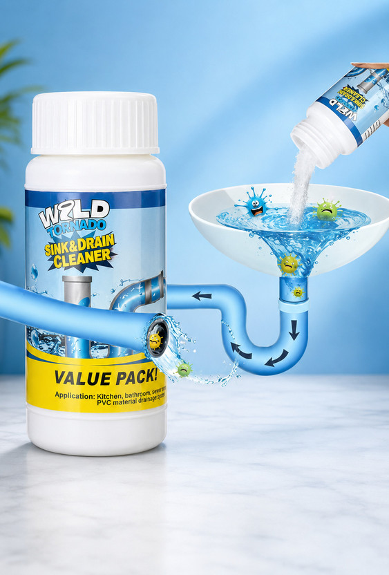 urben urben Wipe Drainage Block Remover For Kitchen Sink, Bathroom, Toilet & Wash Basin Powder Drain Opener(200 g) - Flipkart Deal
